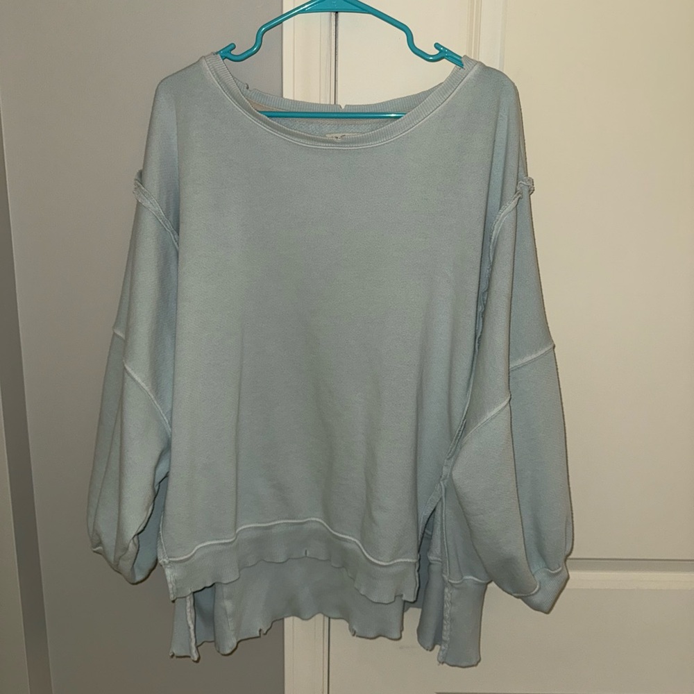 We The Free Sky Blue Pullover